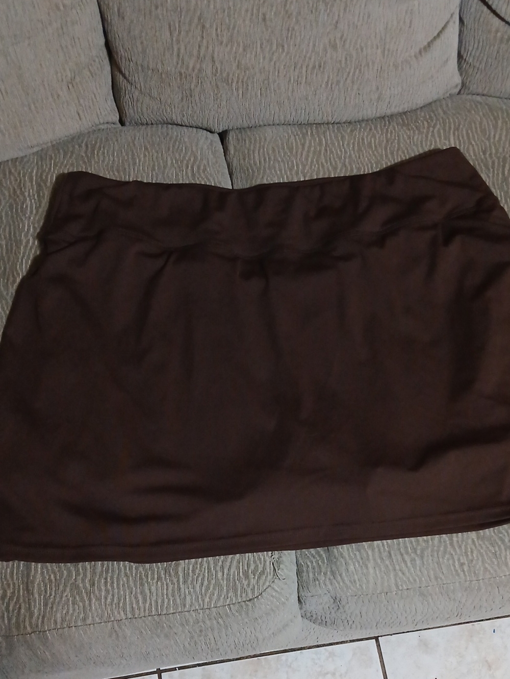 Classic Brown Mini Skort - Casual Everyday Style